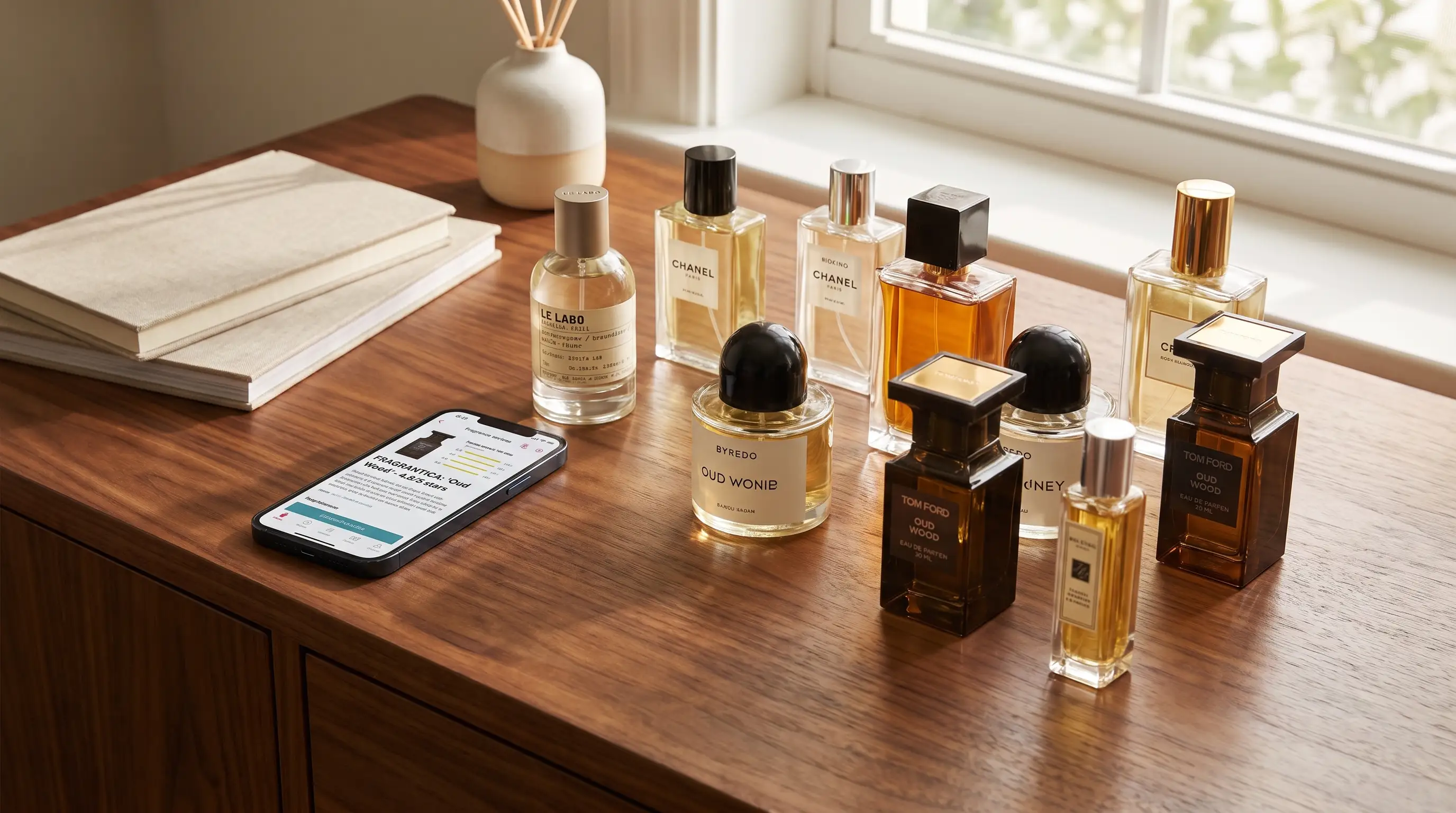 Fragrance enthusiasts comparing and discussing popular Gulf perfumes.